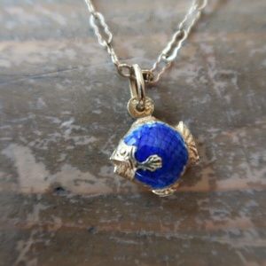 Vintage 14k Gold Reef Fish 12kgf Necklace